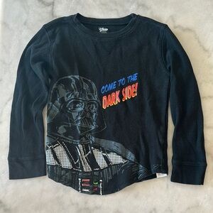 Disney Darth Vader Waffle Knit Long Sleeve Tee